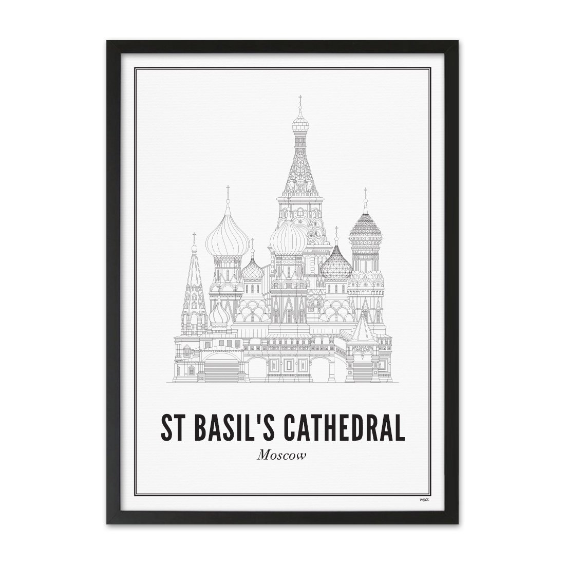 Poster van Moskou - Basiliuskathedraal | WIJCK. 